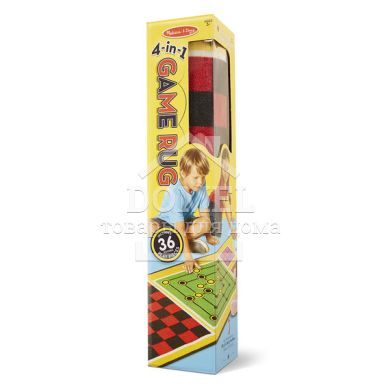 MD19424 4-in-1 Game Rug (Игровой коврик "Настольные игры 4 в 1"), От 3 лет, Игровой коврик