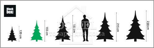 Сосна искусственная Millington зеленая с эффектом покрытия снегом, 1,55 м, Black Box &reg;, Сосна, Зеленый, белый, Снег, 150 - 200 см