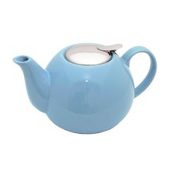 Заварочный чайник керамический 1250 мл (голубой цвет)