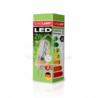 EUROLAMP LED Лампа капсульна силікон G4 2W G4 3000K 220V, G4, 3000K, 135Lm, 2W