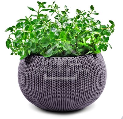 Горщик для рослин COZIES M бузковий в комплекті ланюжок, 7290106929890