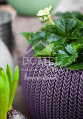 Горщик для рослин COZIES M бузковий в комплекті ланюжок, 7290106929890