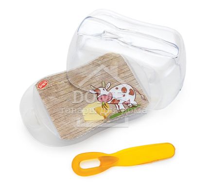 Контейнер для масла, 0,5 л, 500 мл, Контейнер для зберігання, Харчовий пластик, Пластик, Прямокутна