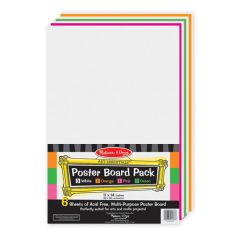 MD4173 6 Piece Poster Board Pack (Цветная бумага для рисования, 28х36 см)