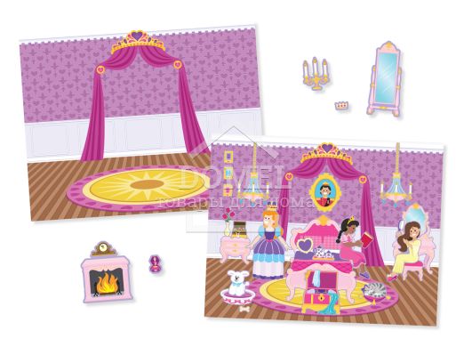 MD4306 Princess Castle Reusable Sticker Pad (Набор многоразовых наклеек "Замок принцессы")