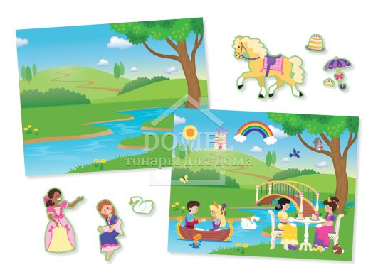 MD4306 Princess Castle Reusable Sticker Pad (Набор многоразовых наклеек "Замок принцессы")