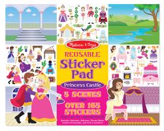 MD4306 Princess Castle Reusable Sticker Pad (Набір багаторазових наклейок "Замок принцеси"), Для дівчаток, Від 3 років, Багаторазові