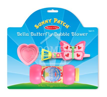 MD6130 Bella Butterfly Bubble Pipe (Мильні бульбашки "Метелик Белла"), Для дівчаток, Від 3 років, Мильні бульбашки