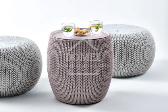 Стіл-скриня KNIT COZIES сірий, 7290106934696