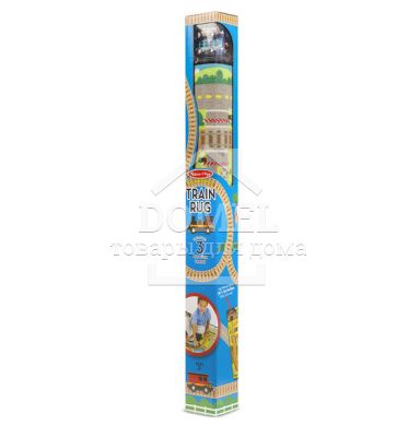 MD19554 Round the Rails Train Rug (Игровой коврик с паровозиками "Железная дорога"), Для мальчиков, От 3 лет, Игровой коврик