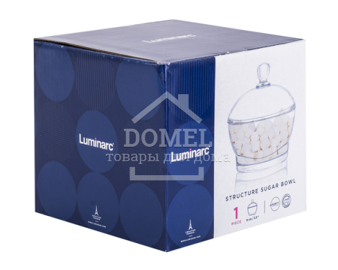 Ємкість для цукру LUMINARC STRUCTURE 9 см з кришкою (N7067)