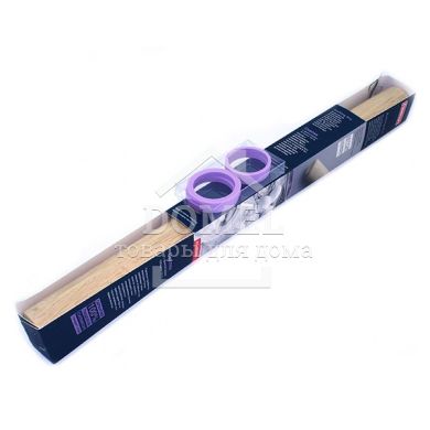 Скалка 50x4 см с фиксаторами толщины теста (дерево), Скалка, Дерево