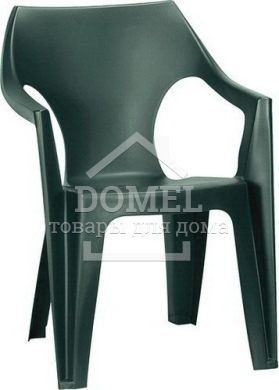 Стілець пластиковий Dante low back, темно - зелений, 8711245137476