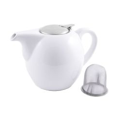 Заварочный чайник керамический 1300 мл (белый цвет)
