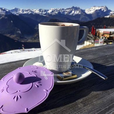 Кришка 11,5 см, колір ЛІЛОВИЙ (силікон) бузкова, Універсальні, 11,5 см