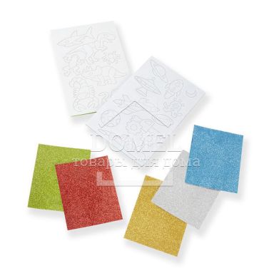 MD19501 Cool Creatures Foam Stickers (Об'ємні блискучі наклейки "Пригода"), Для хлопчиків, Від 5 років, Блискучі