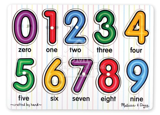 MD3273 Деревянный пазл "Загляни под число"