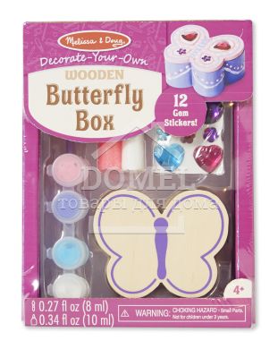 MD8853 Butterfly Chest (Шкатулка-Метелик-оформлювальний набір), Для дівчаток, Від 4 років, Декорування