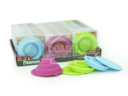 Ситечко для чаю з кришкою 9 см (силікон) ціна за 1 од., Силікон