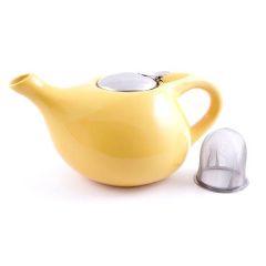 Заварочный чайник керамический 1300 мл (желтый цвет)