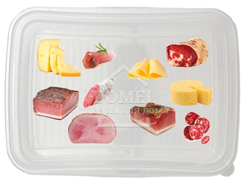 Контейнер для хранения "2 в 1", 1,5 л, комплект из 2 шт, 1500 мл, Контейнер для хранения, Пищевой пластик, Пластик, Прямоугольная