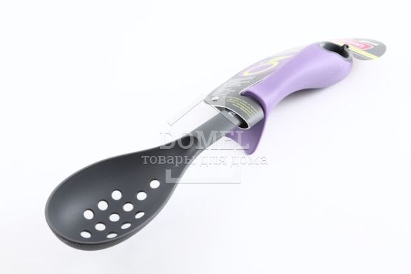 Ложка с отверстиям FREESTYLE (нейлон с фиолетовой рукояткой)