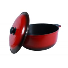 Каструля з кришкою склоемаль 5л ЛА05, 4820149870786