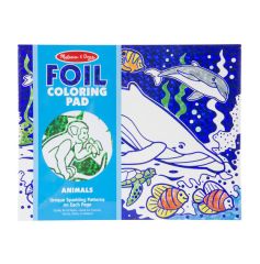MD30302 Foil Coloring Pad - Animals (Раскраска-фольга "Тварини"), Від 3 років, Розмальовки