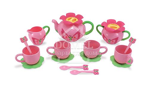 MD6181 Bella Butterfly Tea Set (Дитячий чайний сервіз "Метелик Белла"), Для дівчаток, Від 3 років, Іграшковий посуд
