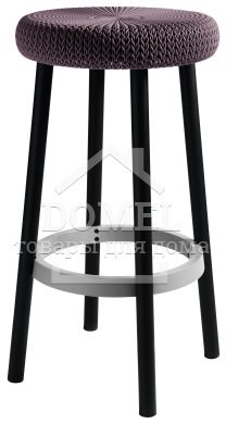 Стілець пластиковий COZY BAR STOOL, димчасто-пурпурний, 7290106937703