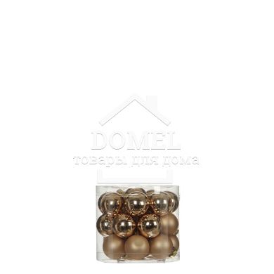 Ялинкові кульки"House of Seasons" комплект 24 шт.,шампань