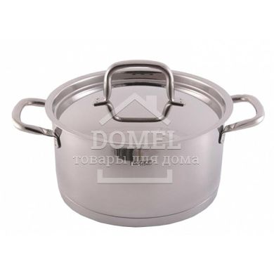Кастрюля WEST 24x12 см / 5,4 л со стальной крышкой (нержавеющая сталь)