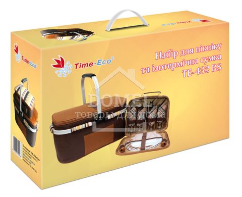 Набор для пикника, арт. TE-432 BS и изотермическая сумка,, 6215028110936