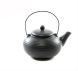 Заварочный чайник 750 мл с ситечком и металлической рукяткой, цвет ЧЕРНЫЙ (керамика)