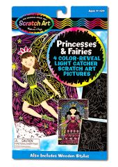 5899 Princess & Fairy Color Reveal Light Catcher (Набор царапок "Принцессы и феи")
