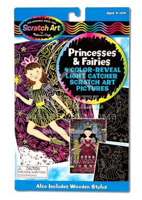 5899 Princess & Fairy Color Reveal Light Catcher (Набір царапок "Принцеси і феї"), Для дівчаток, Від 5 років, Набори