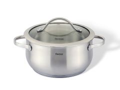 Каструля VALERY 18x9 см / 2.3 л зі скляною кришкою (нержавіюча сталь)