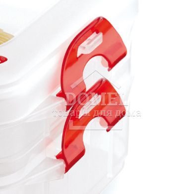 Контейнер для зберігання "2 в1", 1 шт х 0,75 л+1 шт х 1,33 л, 750 мл, Контейнер для зберігання, Харчовий пластик, Пластик, Прямокутна