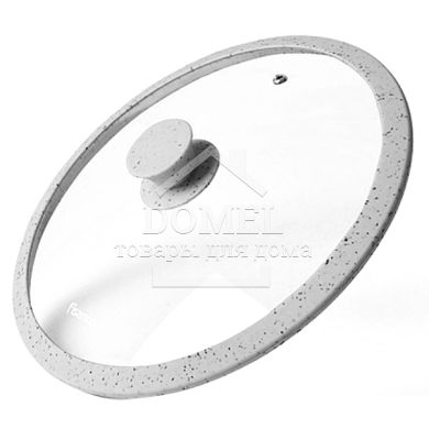 Кришка Fissman Arcades 26 см світло-сіра 9997