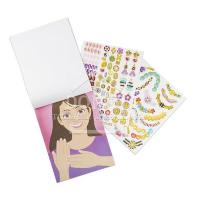 MD4223 Jewelry & Nails Glitter Stickers Pad (Набір стікерів "Ювелірні вироби та манікюр"), Для дівчаток, Від 4 років, Набори наклейок