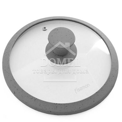 Кришка Fissman Arcades 26 см сіра GL-9924.26