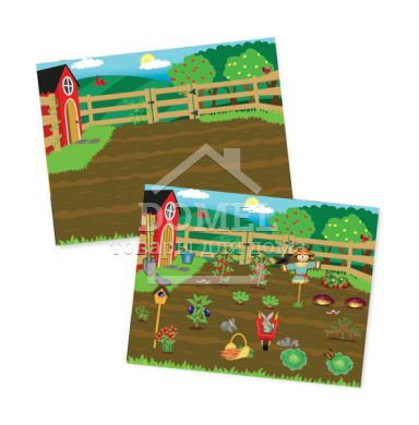 MD30501 Reusable Sticker Pad - Farm (Набор многоразовых наклеек "Ферма"), От 3 лет, Многоразовые