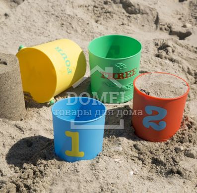 MD6424 Seaside Sidekicks Nesting Pails (Набір відер "Цифри", 4 шт.), Від 2 років, Іграшки для піску і пляжу