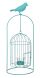 Виріб декоративний у вигляді клітки для пташок, комплект з 4-х шт, 8712799850491