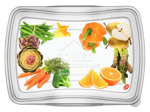 Контейнер для хранения "3 в 1", 1,0 л, комплект из 3 шт прямоугольный, 1 л, Контейнер для хранения, Пищевой пластик, Пластик, Прямоугольная