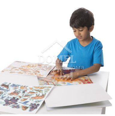 MD30502 Reusable Sticker Pad - Jungle & Savanna (Набор многоразовых наклеек "Джунгли и Саванна"), От 3 лет, Многоразовые