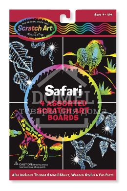 MD5916 Safari Scratch Art Boards (Набір царапок "Сафарі"), Від 5 років, Набори