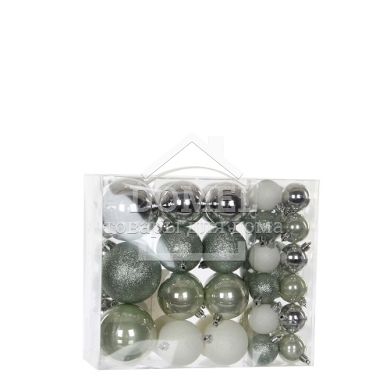 Ялинкові кульки"House of Seasons" комплект 46 шт., сірий