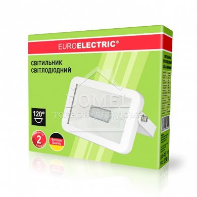 EUROELECTRIC LED Прожектор SMD білий 10W 6500K classic, 10W, IP65, 6500K, 800Lm