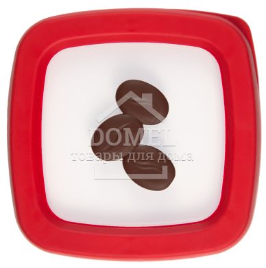 Контейнер для хранения кофе, 1,0 л, 1 л, Контейнер для кофе и чая, Пищевой пластик, Пластик, Квадратная